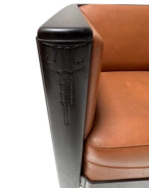 Art Deco Amsterdamse School Bench by Daniêl van Dorp for Gebroeders Reens